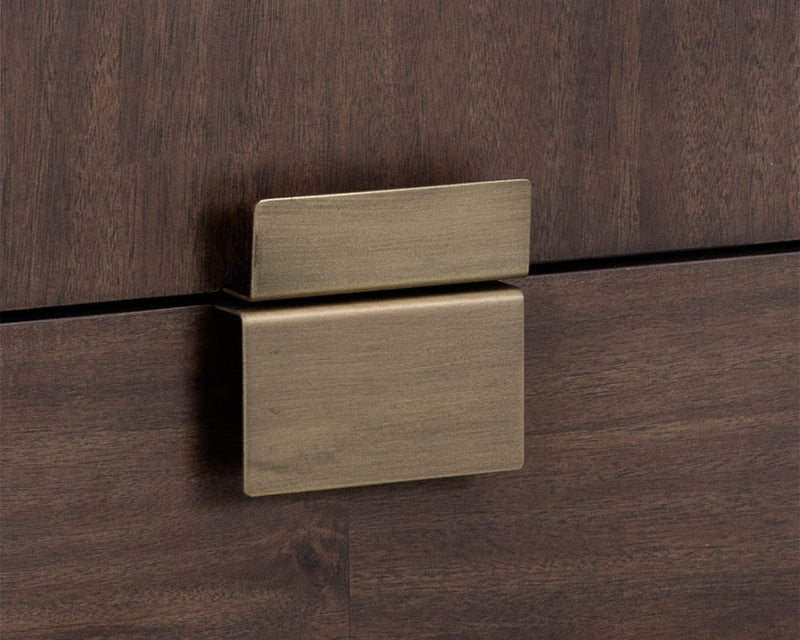 Brickell Dresser - Antique Brass - Dark Mango