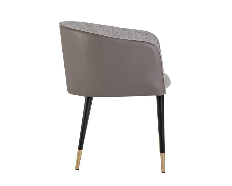 Ash Dining Armchair - Grey/Taupe