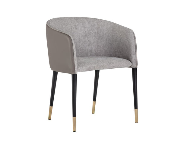 Ash Dining Armchair - Grey/Taupe