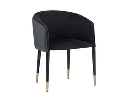 Ash Dining Armchair - Black