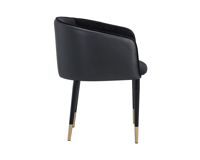 Ash Dining Armchair - Black