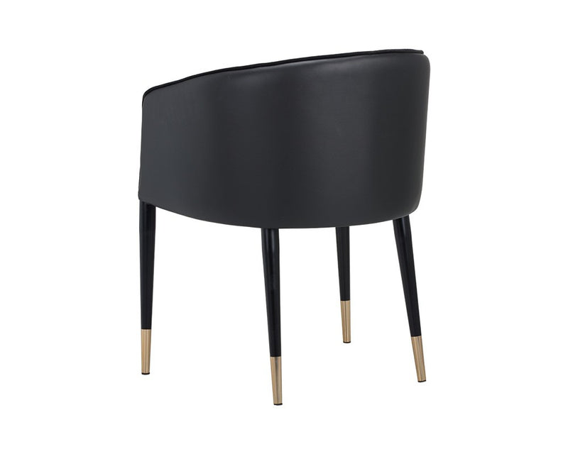 Ash Dining Armchair - Black