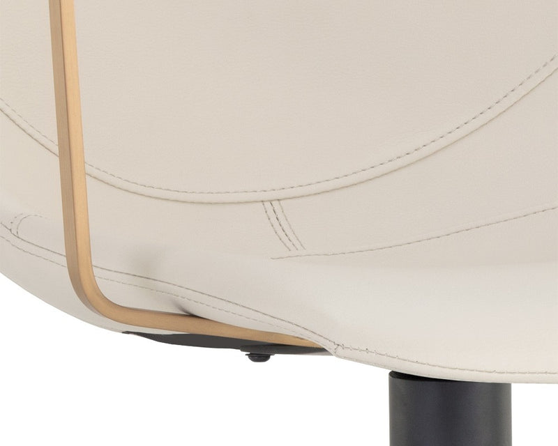 Kassius Swivel Dining Armchair - Cream