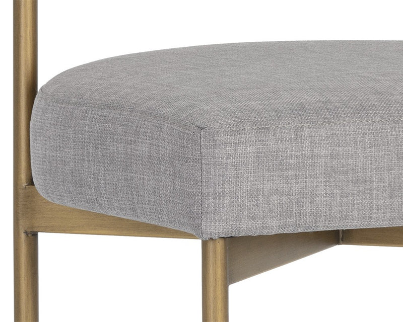 Cortel Counter Stool - Antique Brass & Cement