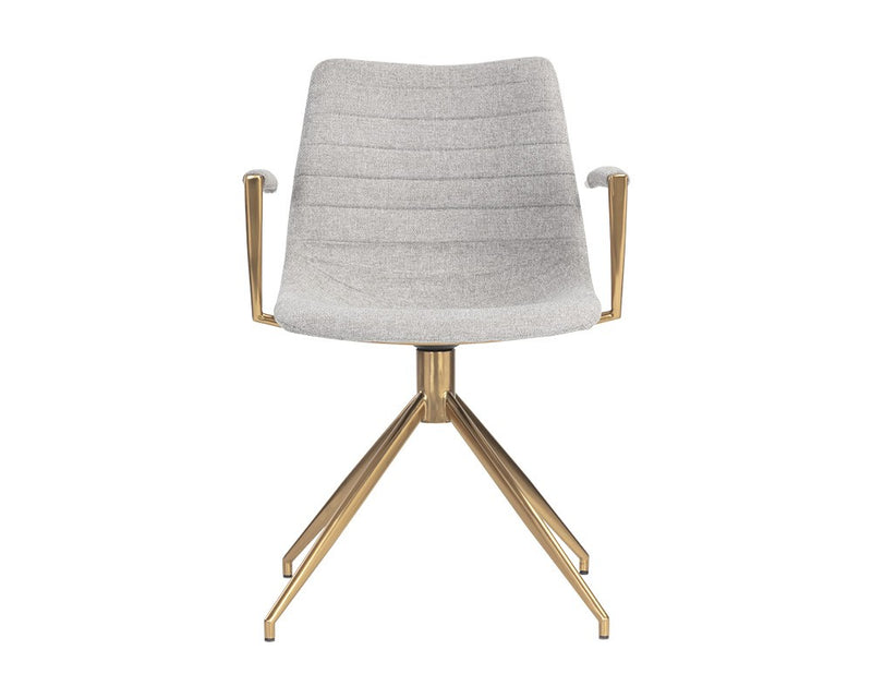 Andre Swivel Armchair - Heather Grey