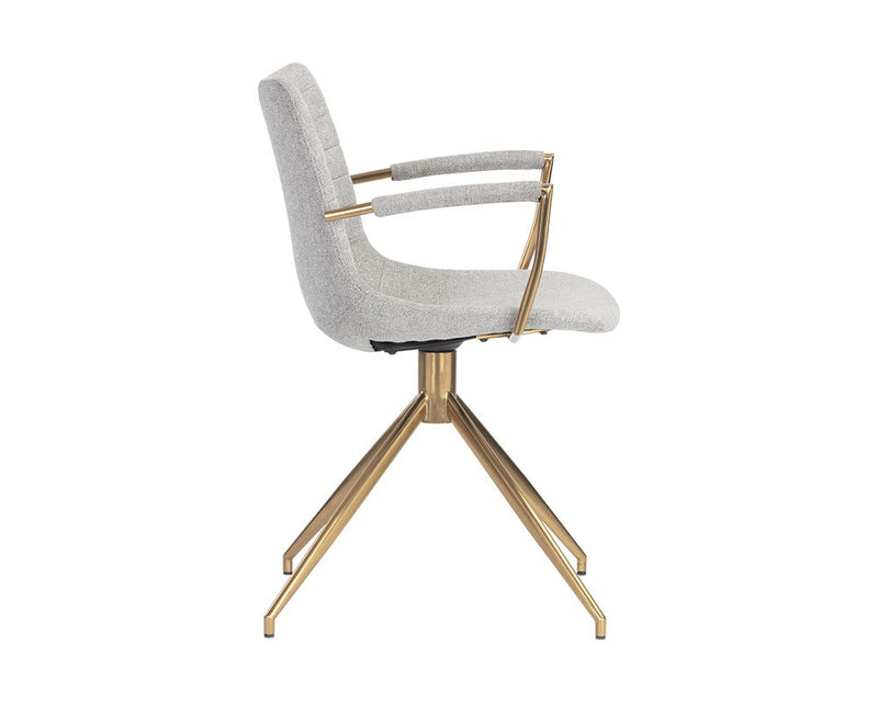 Andre Swivel Armchair - Heather Grey