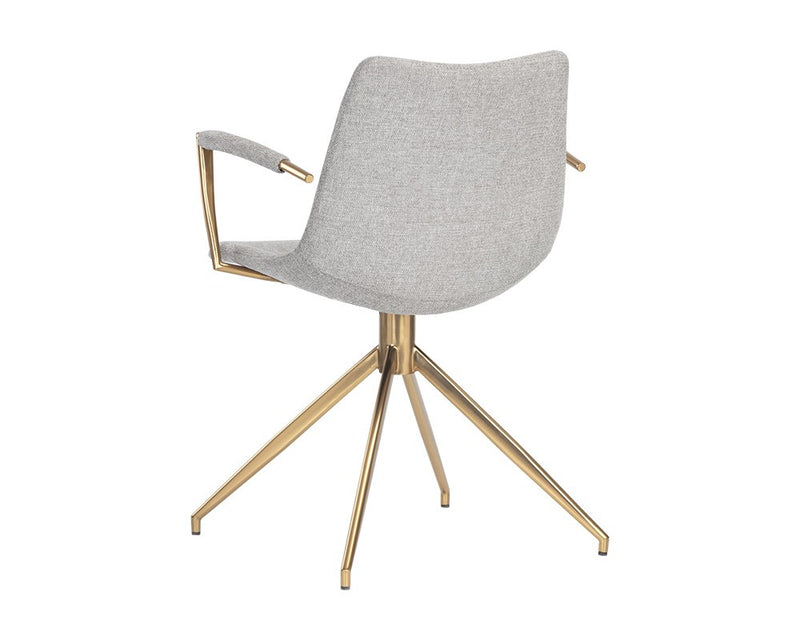 Andre Swivel Armchair - Heather Grey