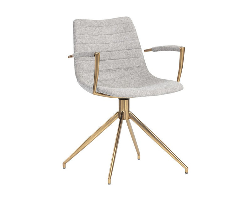 Andre Swivel Armchair - Heather Grey