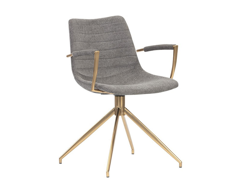 Andre Swivel Armchair - Grey