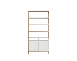 Rose Modular Bookcase - Large - Champagne Gold - Cream