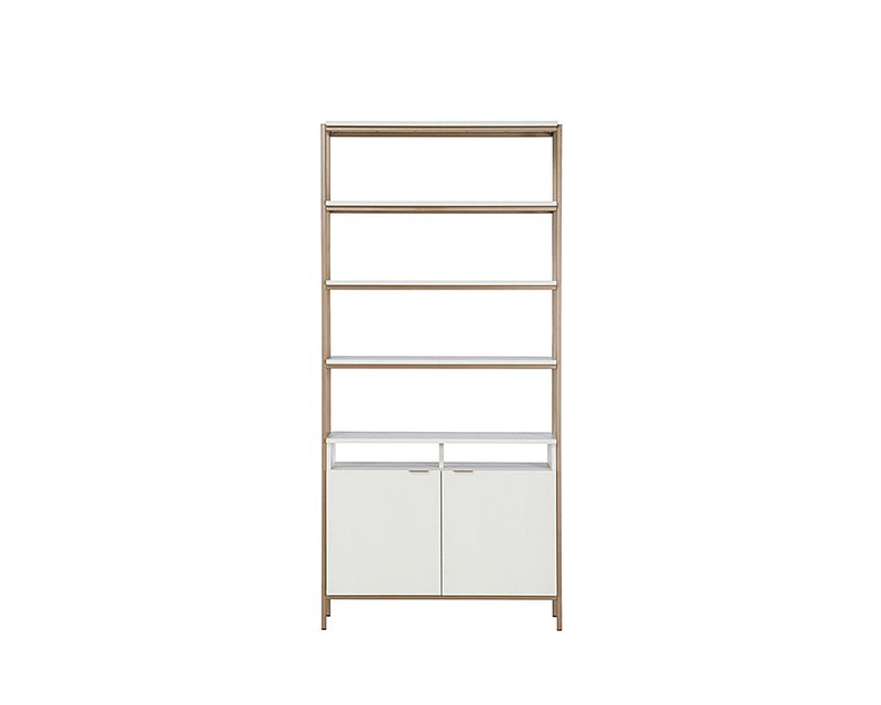 Rose Modular Bookcase - Large - Champagne Gold - Cream