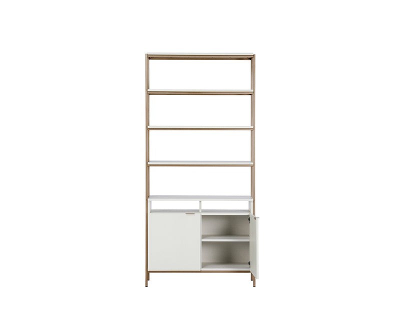 Rose Modular Bookcase - Large - Champagne Gold - Cream