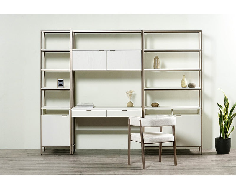 Rose Modular Bookcase - Large - Champagne Gold - Cream