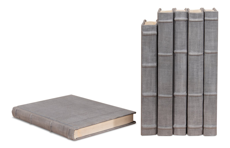 Decorative Books - Linen Grey