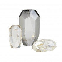 Violet Candle Holders Set of 3 - Champagne