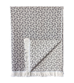 CARNABY MODERN BIRDS EYE THROW IN BLACK