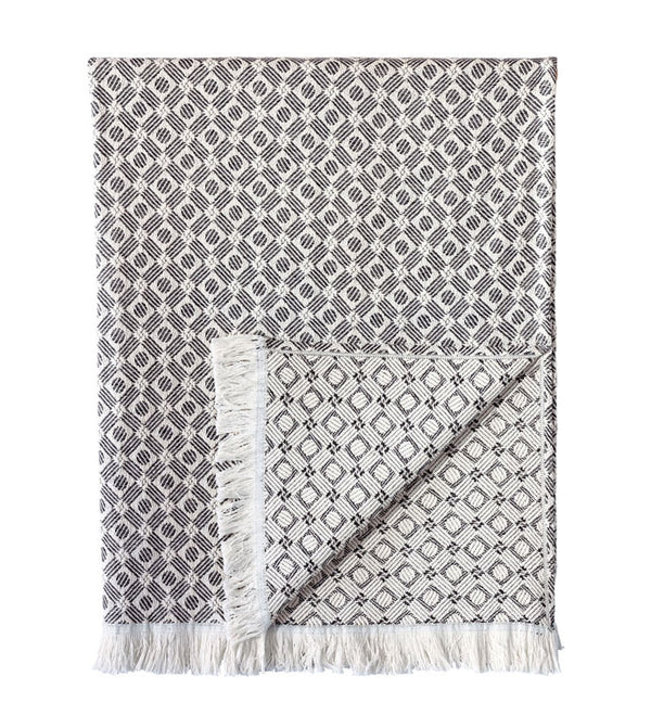 CARNABY MODERN BIRDS EYE THROW IN BLACK