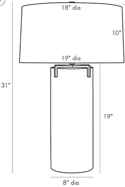 Dale Smoke Table Lamp