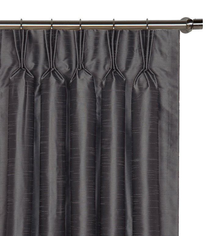 Edris Charcoal Curtain Panel