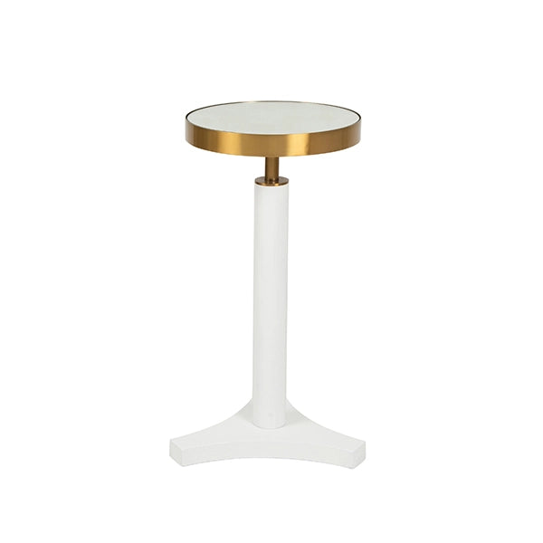 FENWICK ACCENT TABLE - WHITE LACQUER