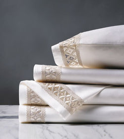 Juliet White/Cream Sheet Set