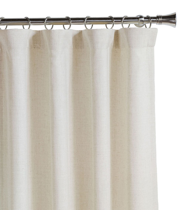 Ledger White Curtain Panel