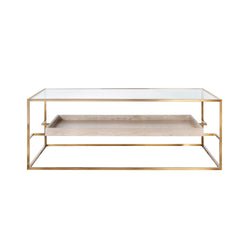 REGIS COFFEE TABLE - CERUSED OAK