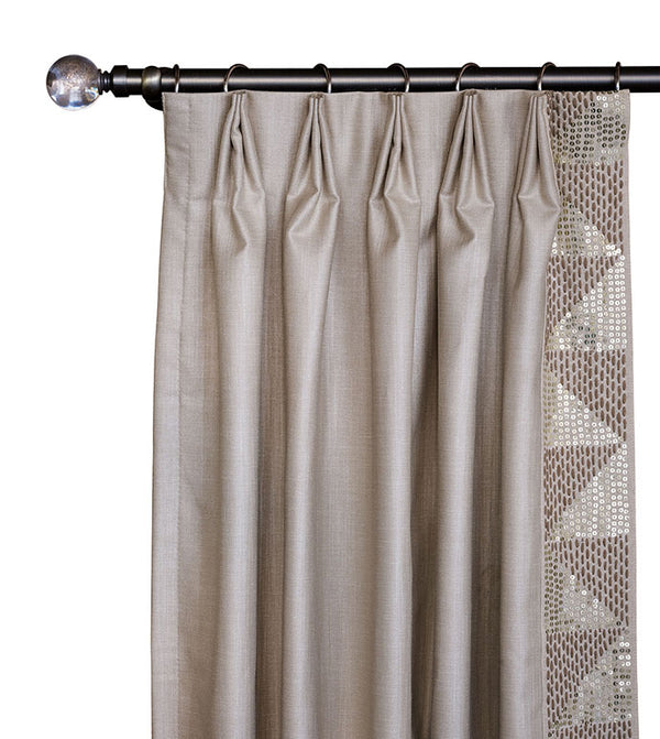 Teryn Sequined Curtain Panel Left