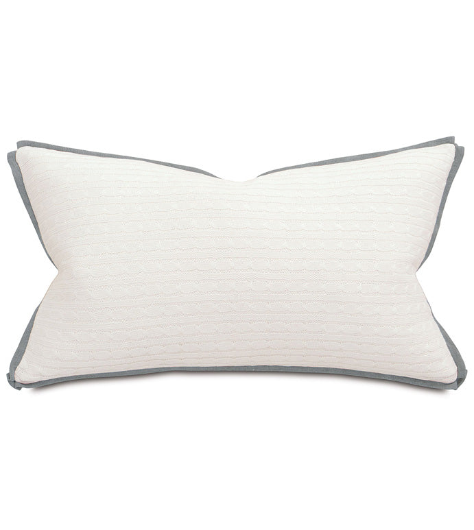 Jude Ivory & Linen Lumbar Pillow