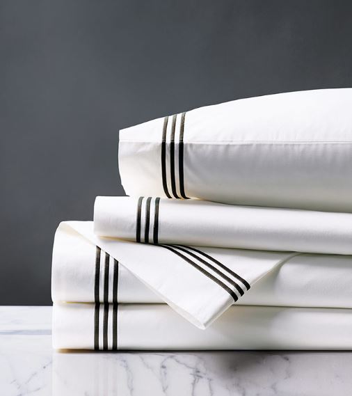 Tessa Black on White Sheet Set