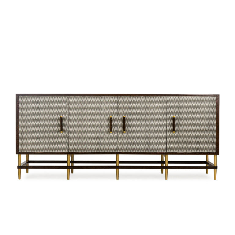 Herringbone 4 Door Sideboard