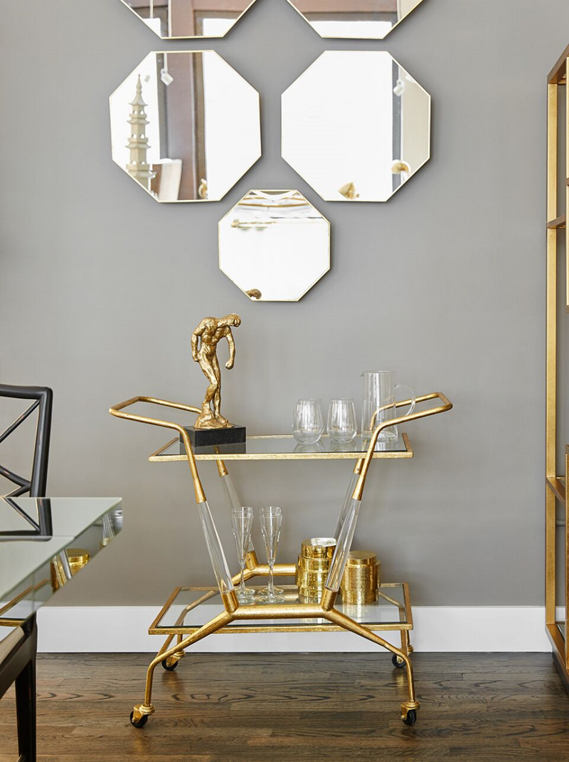 JEPSON BAR CART - GOLD
