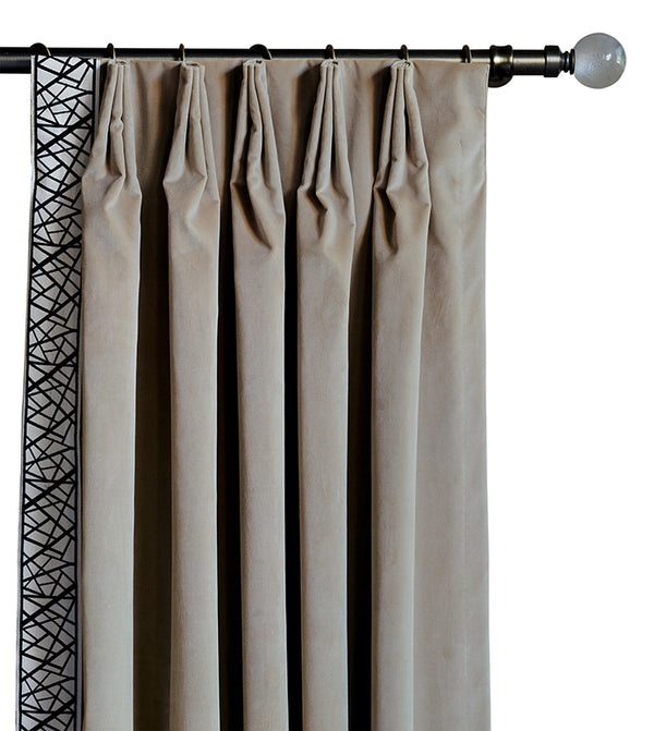 Maddox Velvet Curtain Panel Right