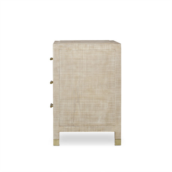 Raffles Nightstand 3 Drawer - Natural